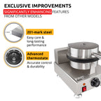 Nonstick Electric Egg Biscuit Roll Maker Machine Bake Machine Baker Pastry Making Baking Tools Electric Egg Roll Ice Cream Cone Maker (Ice Cream (grid)