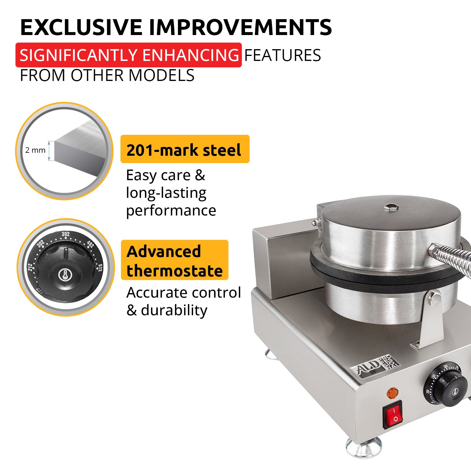 Nonstick Electric Egg Biscuit Roll Maker Machine Bake Machine Baker Pastry Making Baking Tools Electric Egg Roll Ice Cream Cone Maker (Ice Cream (grid)