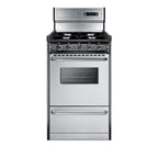 20" Wide Gas Range, Open Burners