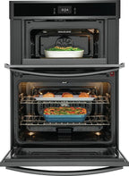 Frigidaire Gallery GCWM3067AD 30 inch Black Stainless Wall Oven and Microwave Combination