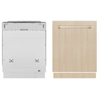 Zline Dwmtz-24-G 24" Wide 16 Place Setting Built-In Panel Ready Top Control Dishwasher -
