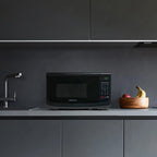 Farberware Countertop Microwave Oven with LED Lighting & Child Lock, 0.7 Cu Ft Black