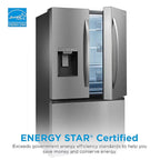 MIDEA 29 CF 3-Door French Door, Dual Ice Maker, Water and Ice Dispenser, ESTAR