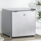 HOMCOM Mini Freezer Countertop, 1.1 Cu.Ft Compact Upright Freezer with Removable Shelves, Reversible Door for Home, Dorm, Apartment and Office, gray  05