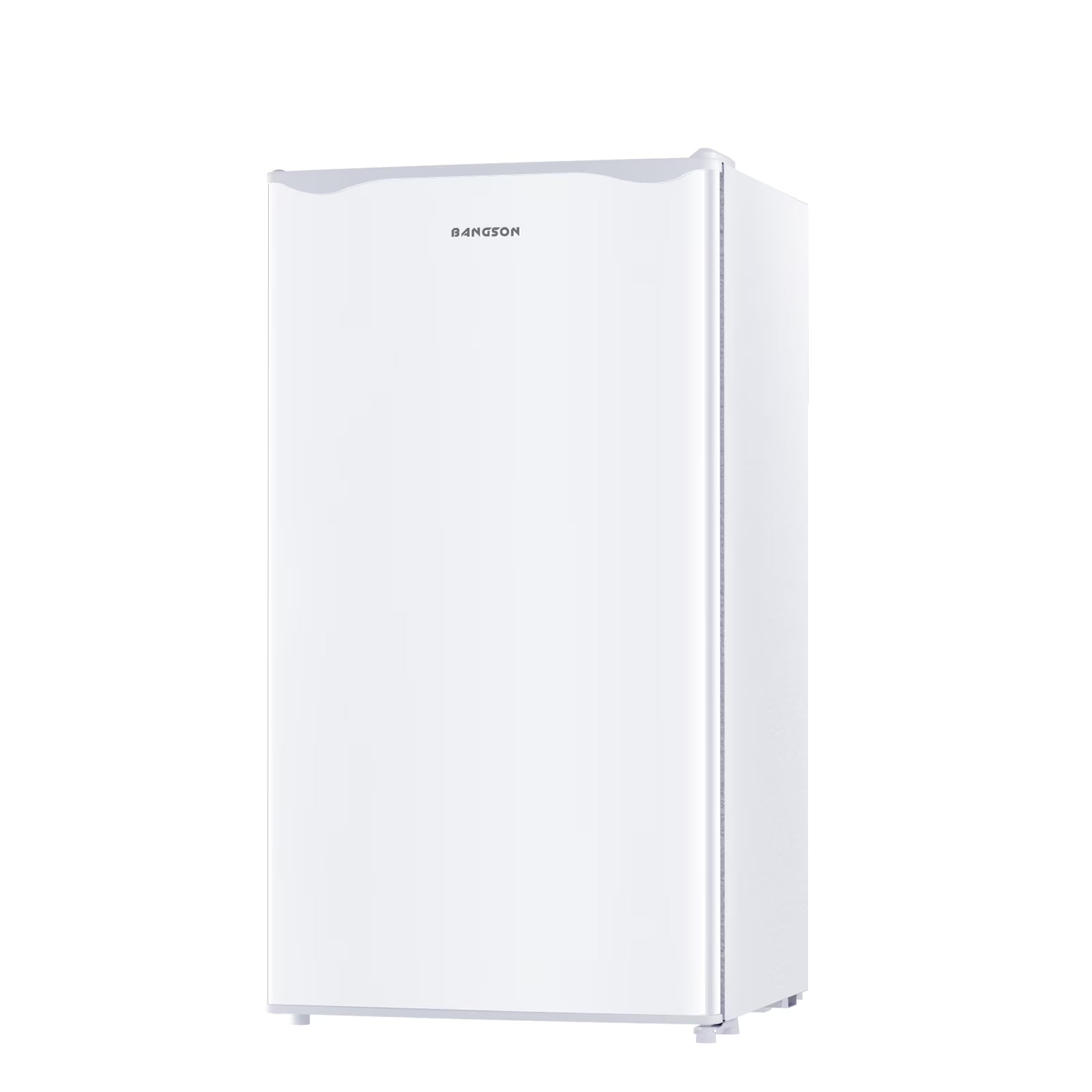 BANGSON 3.2 Cu.Ft. Mini Fridge, Compact Refrigerator with Reversible Door, Silver