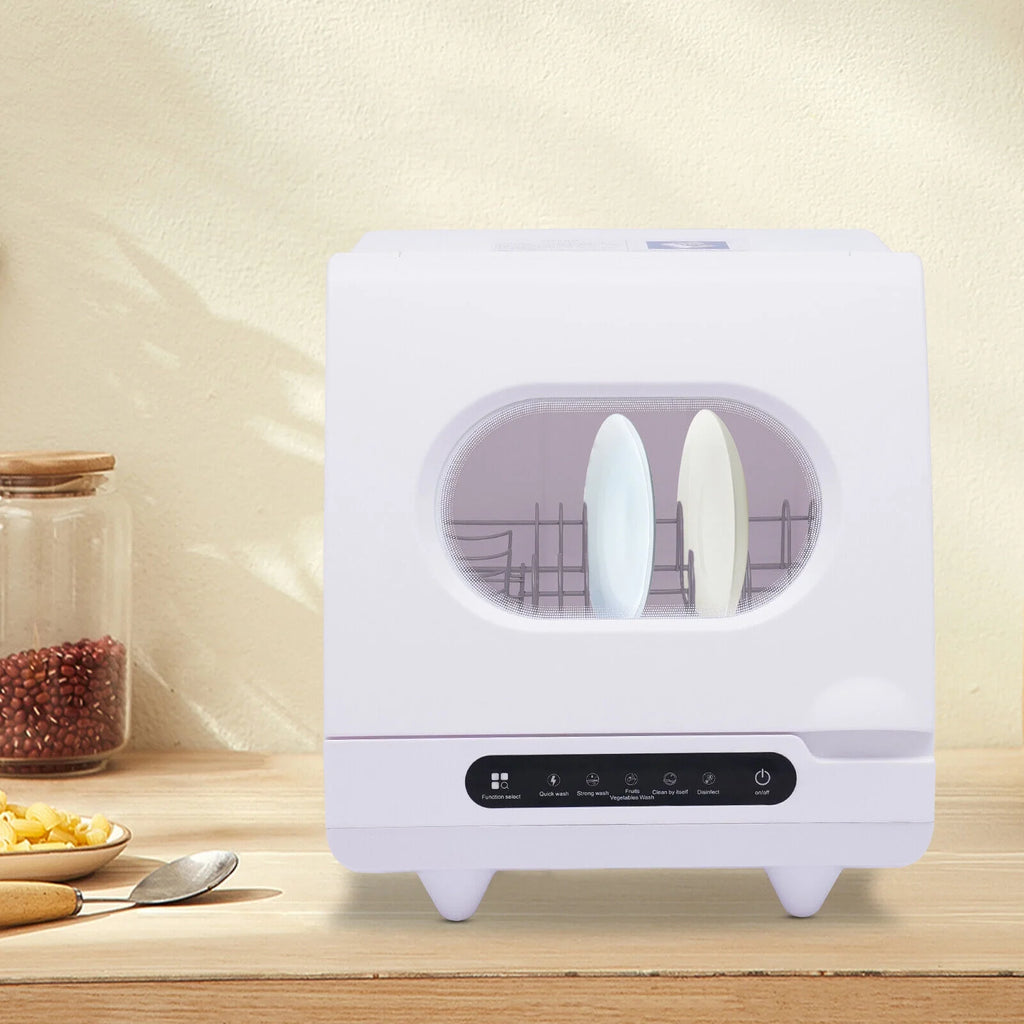 Portable Countertop Dishwasher 5 Washing Programs with Water Tank Leak-Proof Dry