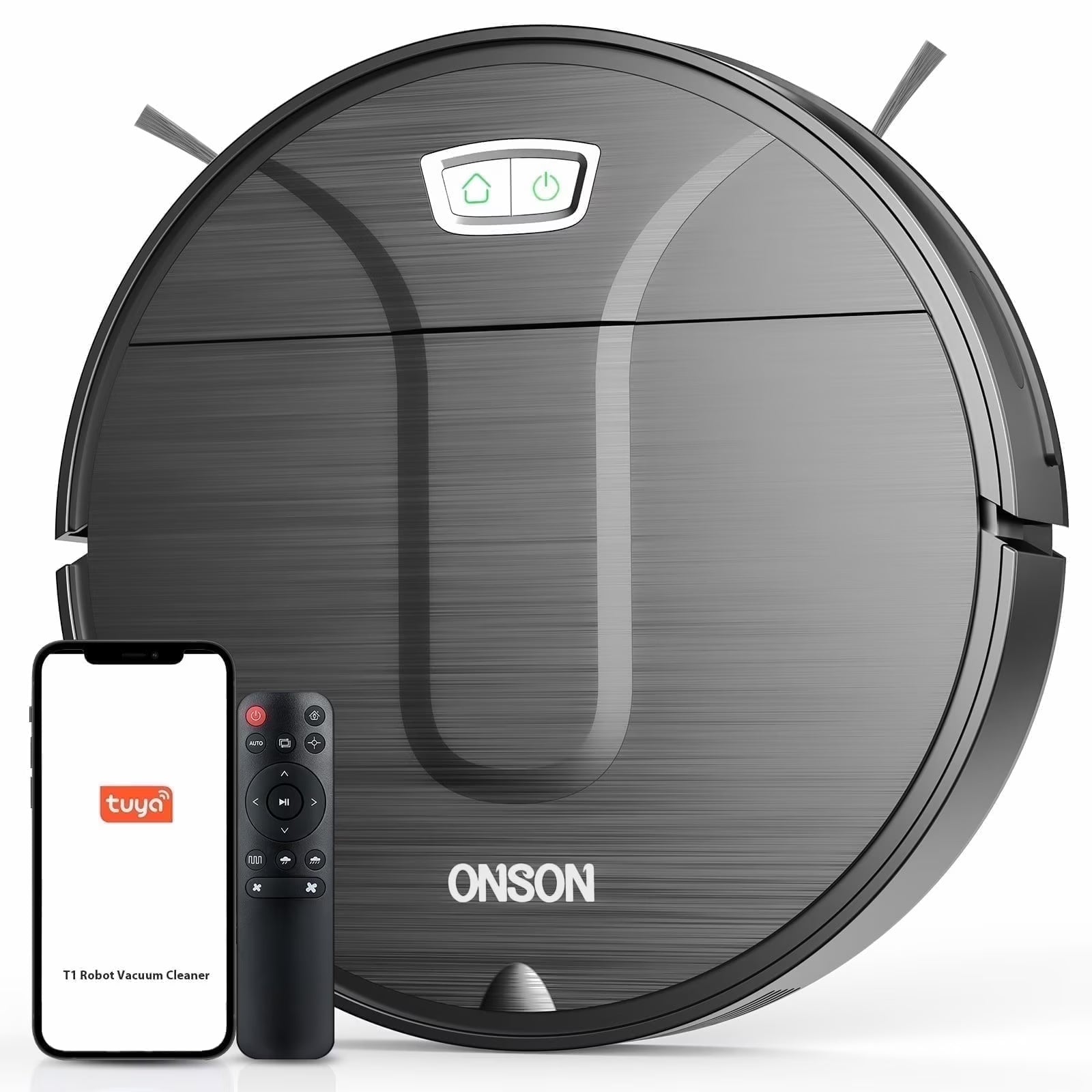 ONSON Robot Vacuum Cleaner, Robot Vacuum and Mop Combo with WIFI / Alexa for Pet Hair and Hard Floor