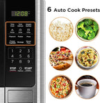BLACK+DECKER 0.9 Cu.ft Countertop Microwave Oven in Stainless Steel