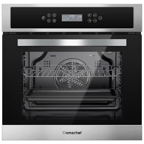 AMZCHEF Single Wall Oven 24" Built-in Electric Ovens