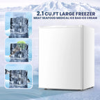Electactic Upright Freezer, Energy Saving 2.1 Cu.ft Single Door Compact Upright Freezer with Reversible Door(White)