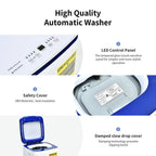 GVN Washer, Washing Machine,Laundry Machines,7.7 lbs Compact Full Automatic Washing Machine with Heating Function Pump