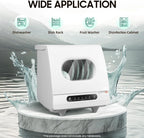 110v Portable Countertop Dishwasher,Home Apartment Tabletop Compact Dishwasher With Inlet & Drainage Pipe,Mini Countertop Dishwasher,Clear Window,For Cleaning Utensils At Home After Dining.