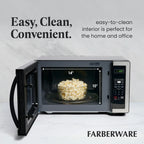 Farberware 1.1 Cu. Ft. 1000-Watt Compact Microwave Oven, Black