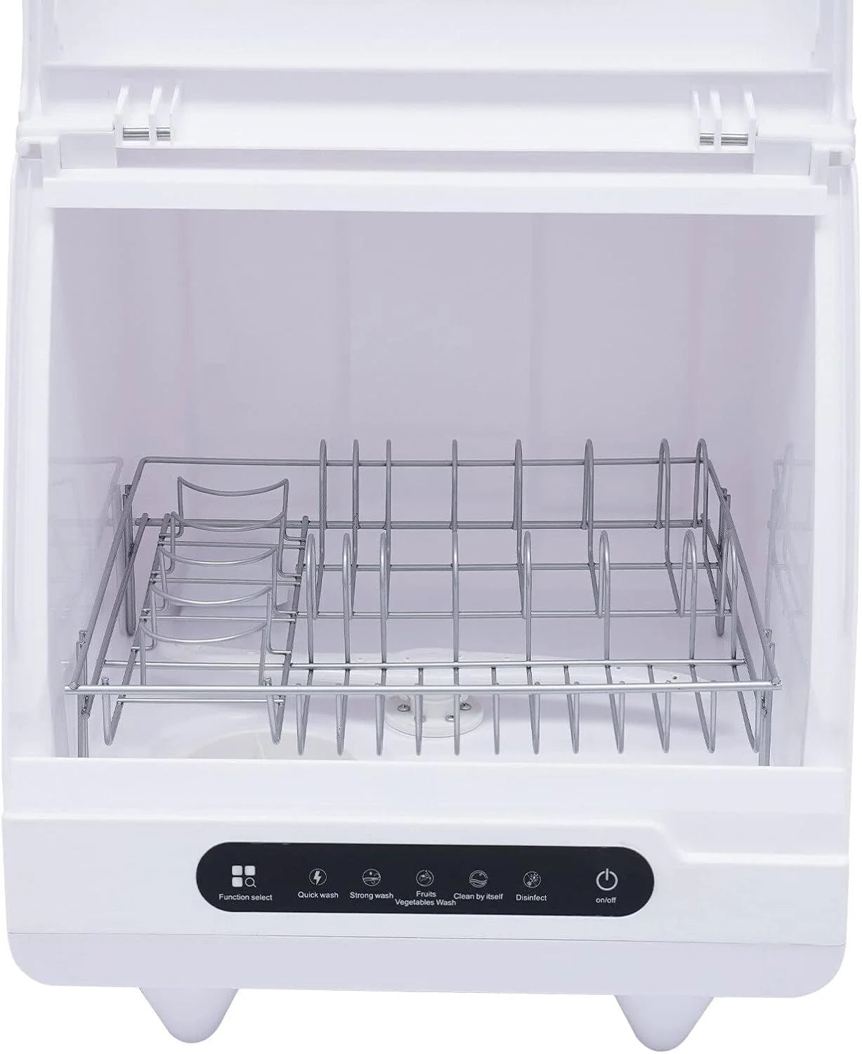 Portable Countertop Dishwasher,Compact Dishwasher With 5-Liter Built-in Water Tank,5 Programs, 360�� Dual Spray