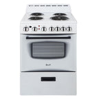Avanti 24 Inch 2.6 cu ft Double Oven Electric Range in Black