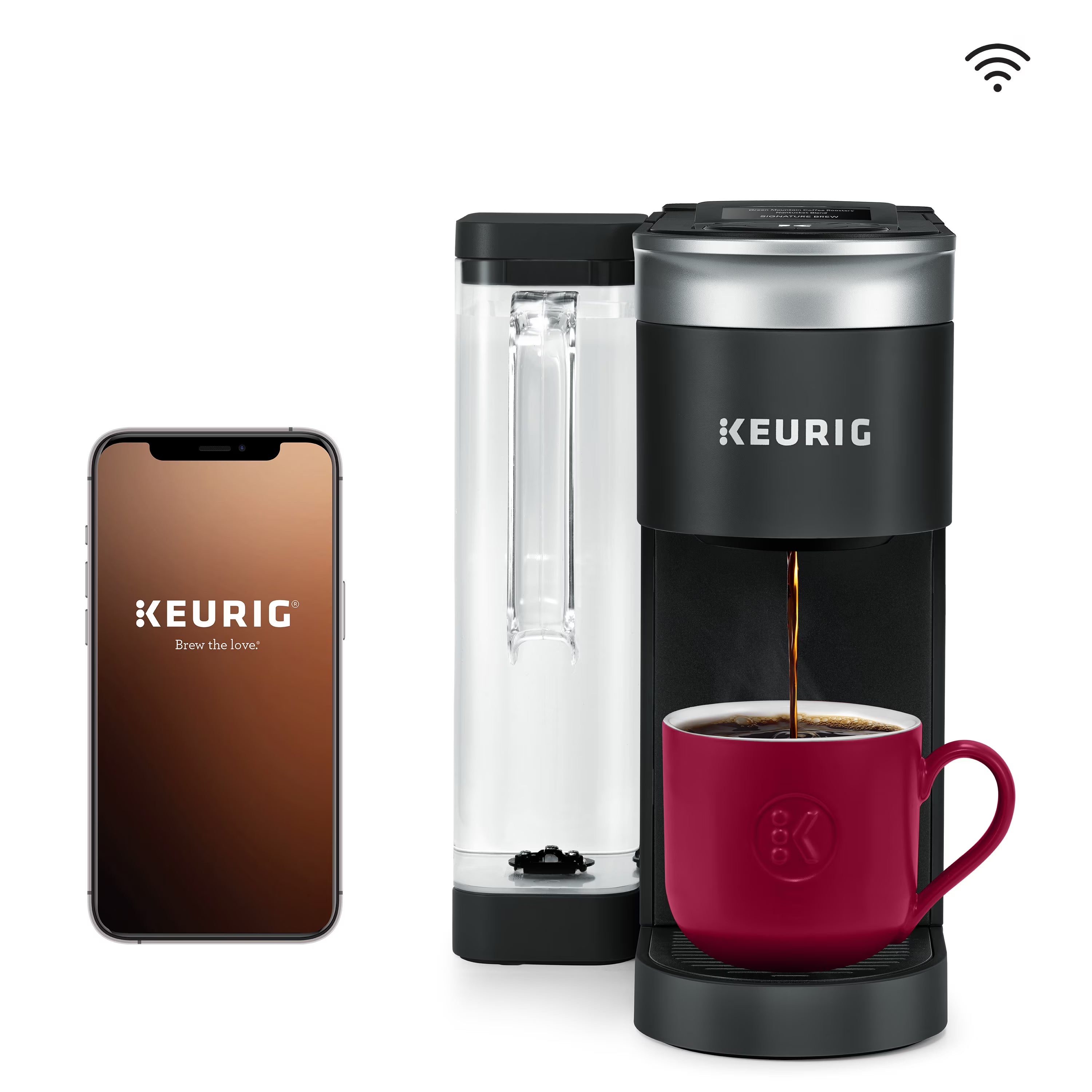 Keurig K-Supreme SMART Coffee Maker, MultiStream Technology, Brews 6-12oz Cup Sizes, Black