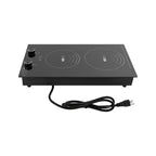 Electric Hob Cook Top Stove 110V Induction Cooktop 2 Burners Ceramic Cooktop