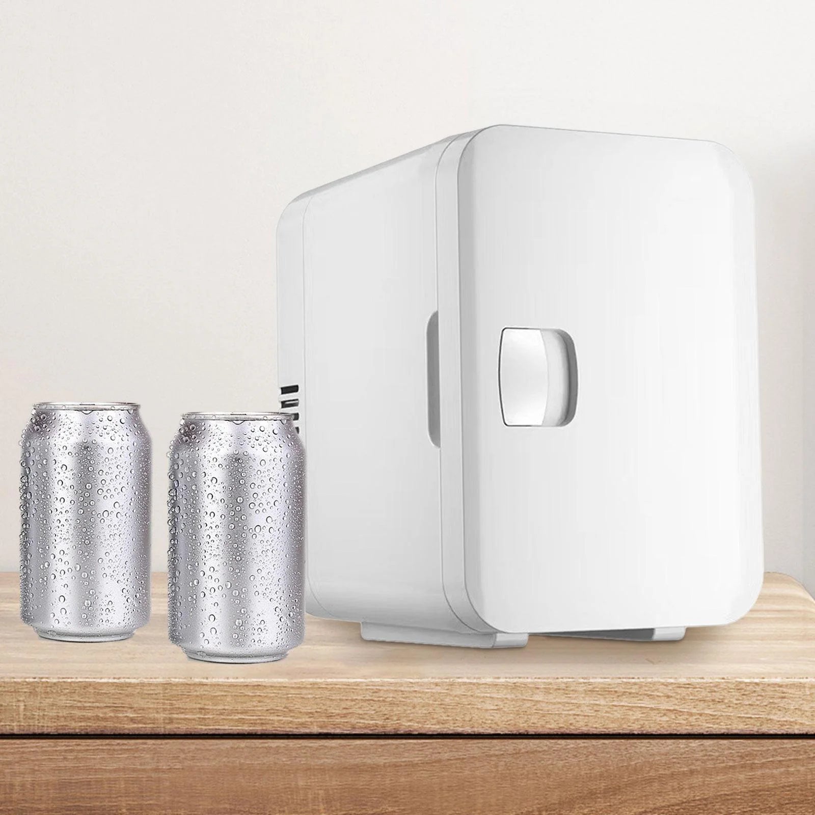 6 Liters Mini Skincare Fridge Portable Refrigerator White US 110V Compact for Makeup, Beverage, Travel Sturdy Multipurpose