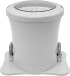Portable Foot Operated Dryer, Mini Manual Dryer Machine, Portable Single Tub Dryer Machine, Hand-operated Mini Compact Spin Dryer, 2.4Gal Manual Draw Cord Dryer (Dryer(2.4gal White))