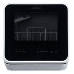 Farberware Portable Dishwasher with Built-In Water Tank with Baby Care and Fruit Wash Settings in White w/ 6-Place Setting Capacity, FDW05ASBWHA