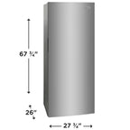 Frigidaire FFFU13F2VV 13 Cu. Ft Upright Freezer, Brushed Steel