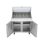 Norpole 7.6 cu. ft. Mega Top Sandwich/Salad Prep Commercial Freezerless Refrigerator in Stainless Steel in Stainless Steel