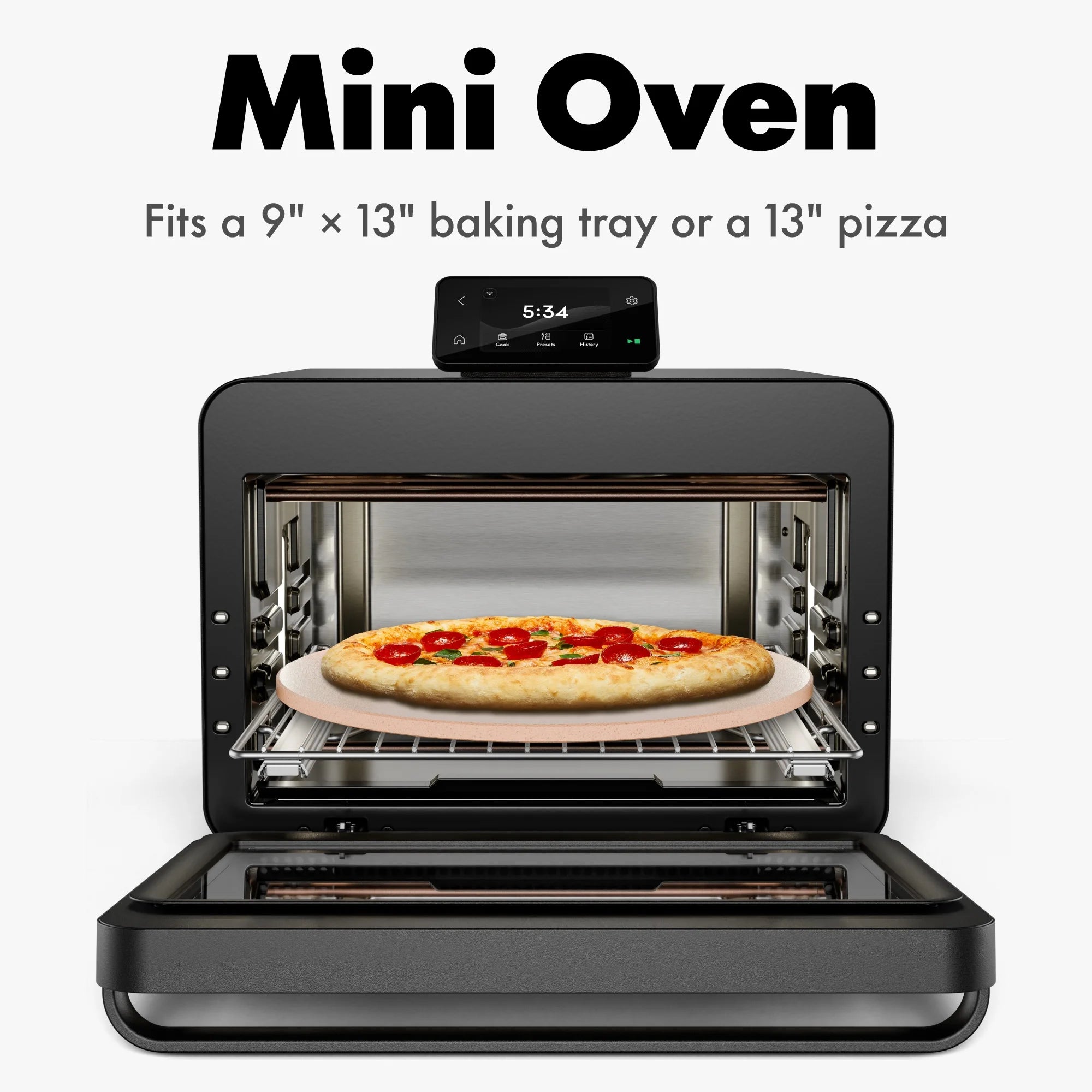 CHEF iQ MiniOven 25-Quart Countertop Oven with Touchscreen Controls - Black