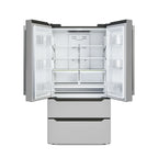 18.5 cu. ft. Stainless-Steel French Door Refrigerator in Silver, Auto Defrost, Energy Star, Digital Temperature Control