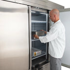 Maxx Cold V-Series 3 Door Reach-In Freezer, Bottom Mount, 81"W, 65 cu. ft. Storage Capacity, in Stainless Steel (MVF-72FDHC)