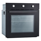 24" Electric Single Wall Oven with 8 Baking Modes 2.5Cu.ft Built-in Electric Convection Oven with Air Frying Function 3D Surround Heating with Double-Layered Glass Door 3000W