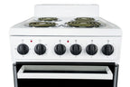 Premium Levella 20" Freestanding Electric Range with 4 Burners and 2.1 Cu. Ft. Oven Capacity