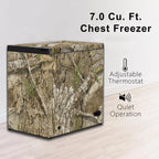 Realtree 7-cu ft Manual Defrost Chest Freezer (Camouflage)