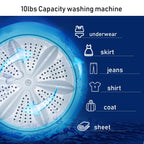 Full-Automatic Washing Machine 7.7 lbs Washer/Spinner Germicidal UV Light Pink
