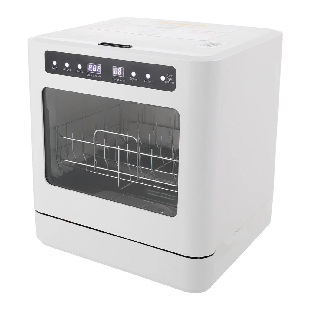 White Portable Mini Dishwasher, Countertop Dishwasher, Household Mini Dishwasher for Homes, Apartments