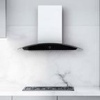 Hauslane|Chef Series WM-639 30-inch Wall Mounted Range Hood | Contemporary Design Professional Suction | Dishwasher Safe Baffle Filters, 3 Speed Settings, Touch Control Panel