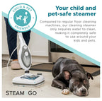 WDNMD9418 10-in-1 Steam Mop - Floor Steamer with Chamber and Detachable Handle for Tile Grout, Clothes, Furniture, Hardwood, Upholstery, & Carpet, Handheld Steam Cleaner for Home Use