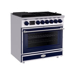 Akicon 48 Inch Freestanding Gas Range with 8 Sealed Burners Cooktop, 6.7 Cu.Ft. Dual Zone Capacity, Natural Gas/LP Convertible-BSGBGGA1