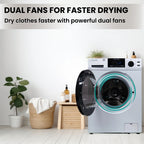 Equator Combination Washer Dryer Ventless/Vented Pet cycle 1.62cf/15lbs 110V with Adjustable legs