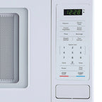 Open Box Magic Chef 0.9 Cubic Feet 900 Watt Stainless Microwave Oven, White