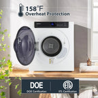 Costway 1400W Electric Tumble Compact Laundry Dryer Stainless Steel Tub 8.8lbs /2.6cu.ft