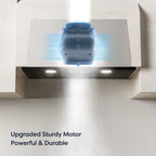 CIARRA Insert Range Hood 20 inch 450 CFM with Push Button Control Stainless Steel CAS913E52