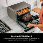 Restored Ninja DT201 Foodi 10-in-1 XL Pro Air Fry Oven, Large Countertop Convection Oven, Digital Toaster Oven, Dehydrate, Reheat, 1800 Watts, Stainless (Refurbished)