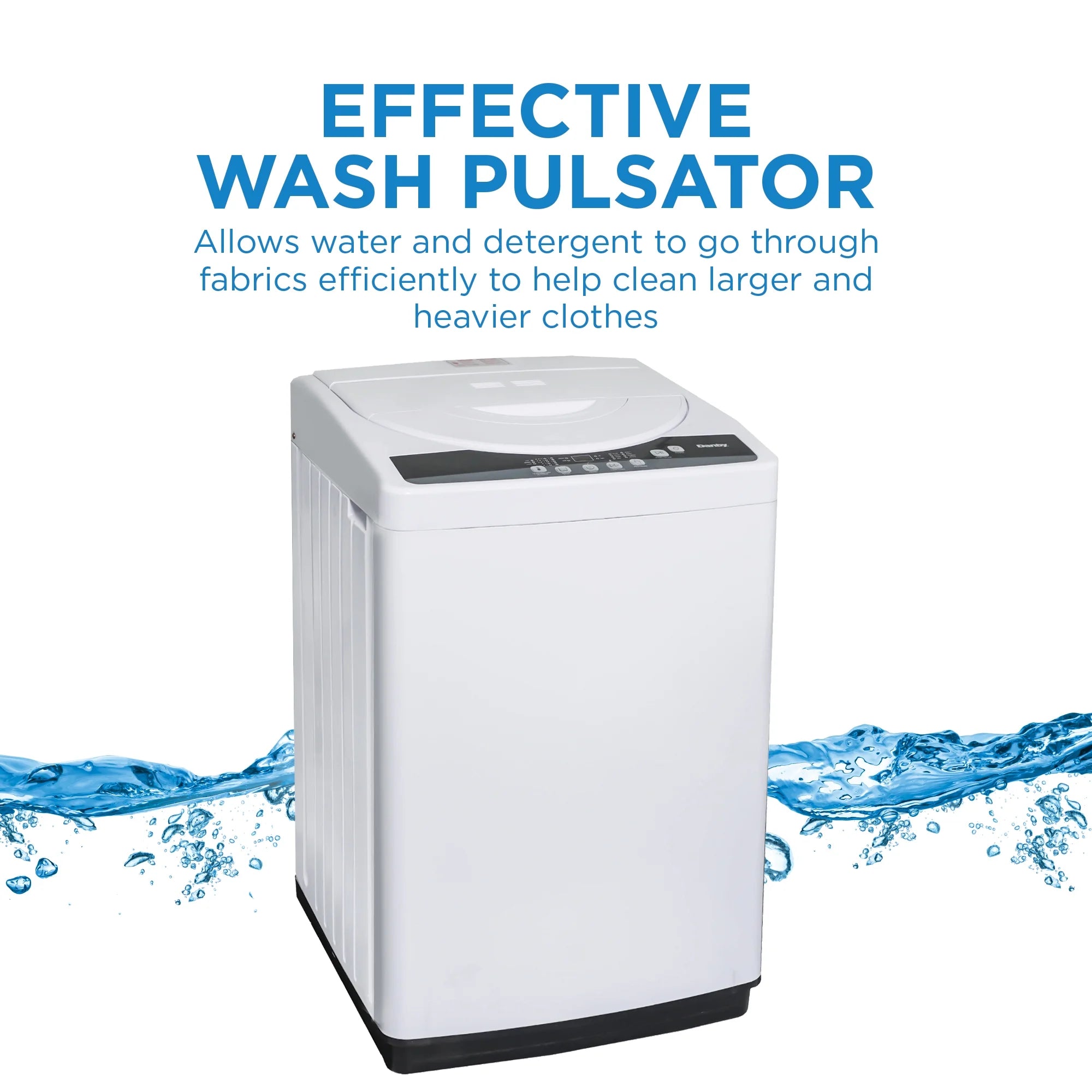 Danby DWM065A1WDB-6 1.8 cu. ft. Compact Top Load Washing Machine in White