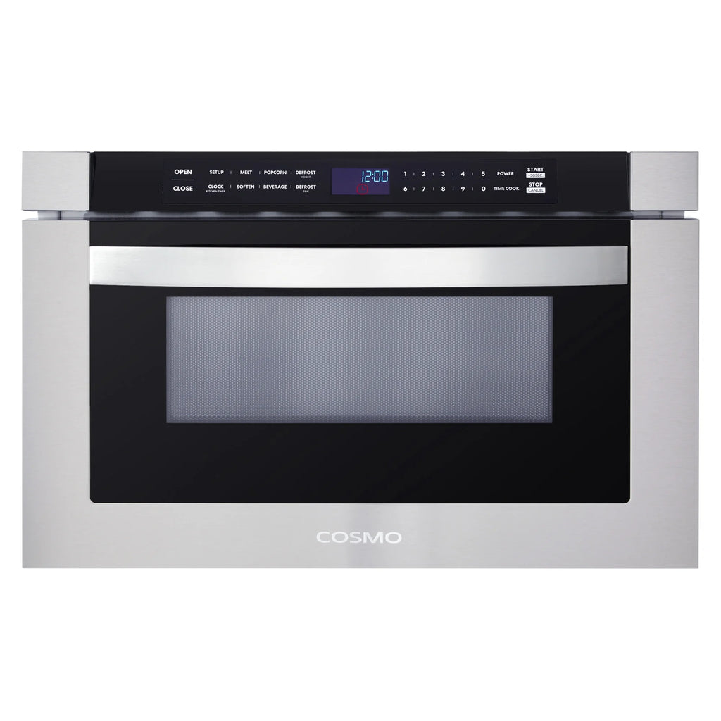 Cosmo 3 Piece Kitchen Appliance Package With 36" Electric Cooktop 24" Built-In Microwave Drawer 24" Single Electric Wall Oven Kitchen Appliance Bundles