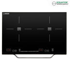 Equator 21" Portable 2-Burner Induction Cooktop LIGHT with ALUMINUM HANDLE 110V