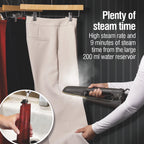 CHI SteamPress 3-in-1 Handheld Garment Steamer for Clothes, Travel Steamer & Iron, Black