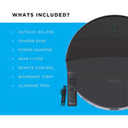iHome iHRV1-BLK AutoVac Eclipse Robot Self Charging Vacuum Cleaner, Black