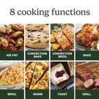 Cuisinart Air Fryer Toaster Oven with Grill, Stainless Steel