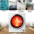 Costway Electric Tumble Compact Cloth Dryer Stainless Steel Wall Mounted 1.5 cu .ft.