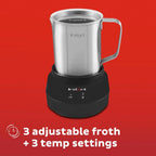 Instant Pot Instant Magic Froth 9-in-1 Electric Milk Steamer and Frother,17oz Stainless Steel Pitcher,Hot and Cold Foam Maker and Milk Warmer for Lattes